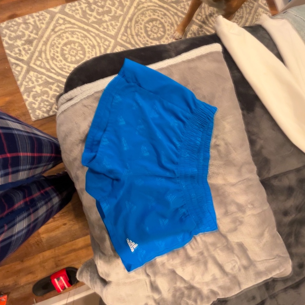 Blue adidas showers thank quick dry material perfect